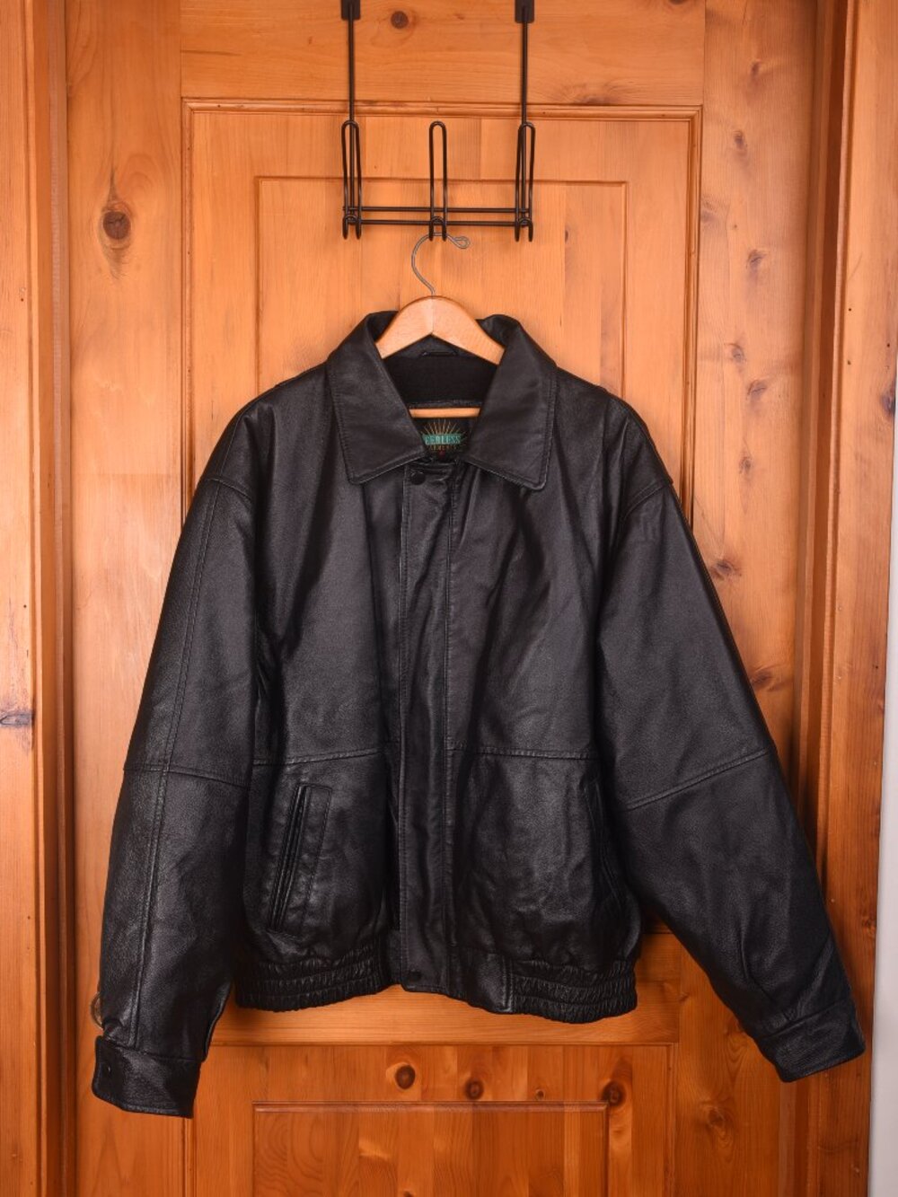 Vintage Black Leather Jacket From Peerless Garments MADE IN CANADA